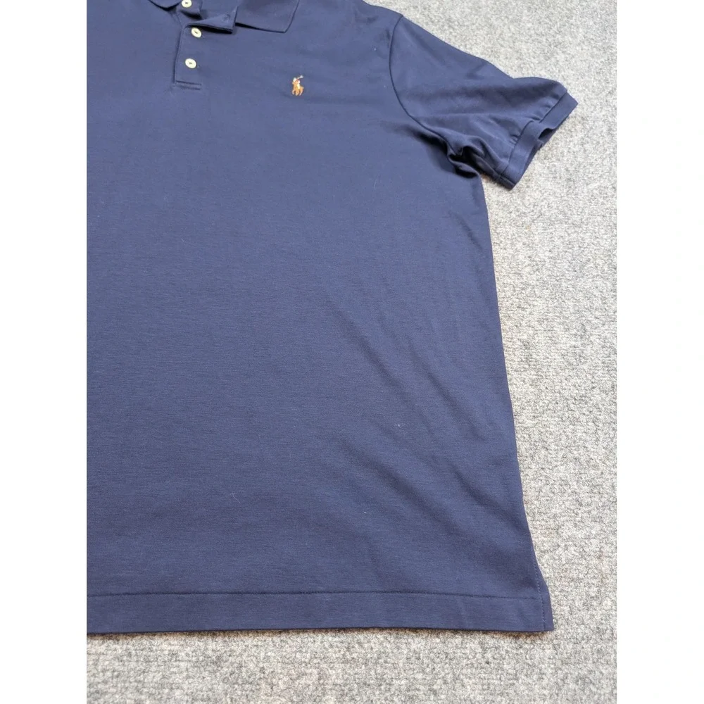 Polo Ralph Lauren Polo Shirt Mens‎ XL Navy Blue Classic Fit Embroidered Pony